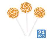 Orange Swirl 2 Lollipops 24 Pack Party Supplies