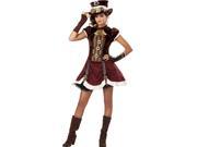 Gothic Steampunk Girl Tween Halloween Costume