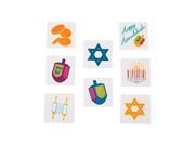 Hanukkah Tattoos 36 Count Party Supplies