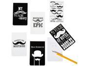 Paper Mustache Notepads 12 Count