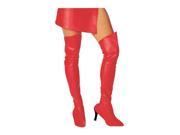 Adult Sexy Red Thigh High Boot Tops