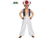 Super Mario Brothers Toad Deluxe Costume for Kids