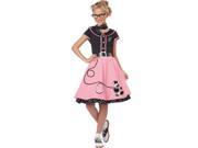Girls 50 s Sweetheart Pink Poodle Skirt Halloween Costume
