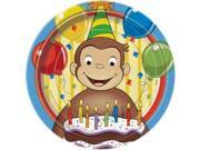 Curious George Dinner Plates 8 pack Party Supplies