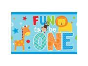 One Wild Boy 1st Birthday Plastic Table Cover Each Party Supplies