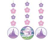 Unicorn Fantasy 36 Hanging Decorations 3 Pack Party Supplies