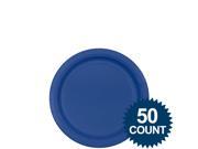 Big Party Pack Luncheon Plates 7 50 Pkg Bright Royal Blue