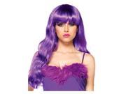 Neon Purple Starbright Long Wavy Wig