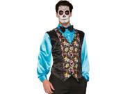 Adult Day of the Dead Vest Costume