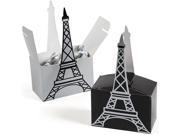 Paris 5 Eiffel Tower Favor Boxes 6 Pack Party Supplies