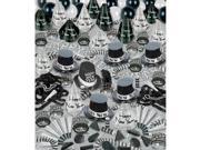 Silver Bonanza New Year s Party Kit For 100 People Party Supplies