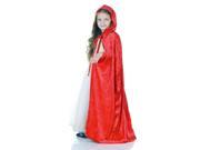 Panne Cape for Girls in Red