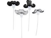 Mustache Self Inflating Mylar Balloon 12 Count Party Supplies