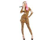 Sexy Leopard Print Rap Superstar Costume for Women