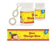 Curious Monkey Personalized Bubbles 18 Pack