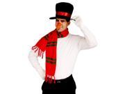 Frosty the Snowman Christmas Holiday Costume Kit Hat Nose Scarf Adult