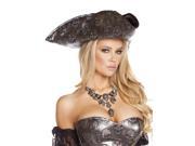 Women s Pirate Hat with Embroidered Skull