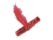 Red Flapper Headband with Feather