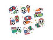 Soccer Tattoo Favors 16 Pack