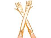 Gold Adult Elbow Length Gloves