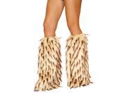 Camel Brown Fur Leg Warmer for Adults