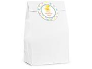 Duckie Dots Personalized Favor Bag 12 Pack