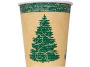 Elegant Christmas 9 oz. Cups 8 Pack Party Supplies