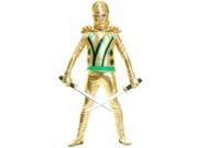 Gold Ninja Avenger Series III With Armor Costume for Kids