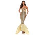 Adult Sexy Golden Glitter Mermaid Sexy Costume