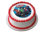 Justice League 7.5 Round Edible Cake Topper Each