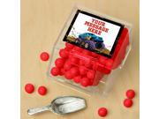 Monster Truck Personalized Candy Bin with Candy Scoop 10 Count