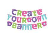 Pastel Customizable Letter Banner Each Party Supplies