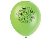 Emoji 12 Latex Balloons 8 Count