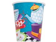 Tea Party 9oz Cups 8 Pack Party Supplies