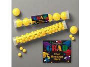 Grad Spirit Personalized Candy Tubes 12 Count