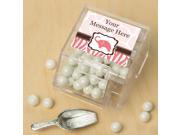 Wild Safari PinkPersonalized Candy Bin with Candy Scoop 10 Count