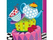 Tea Party Lunch Napkins 16 Pack Party Supplies