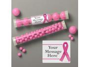 Pink Ribbon Personalized Candy Tubes 12 Count