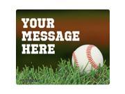 Baseball Personalized Rectangular Stickers Sheet of 15