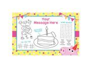 Pink Peppy Pig Personalized Activity Mat Each