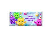 Party Cats Personalized Candy Bar Wrapper Each