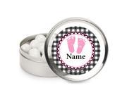 Sweet Baby Feet Pink Personalized Mint Tins 12 Pack