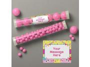 Pink Peppy Pig Personalized Candy Tubes 12 Count