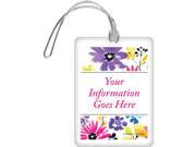 Garden Blooms Personalized Luggage Tag Each
