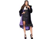 Adult Satin lined faux fur coat Sexy Costume