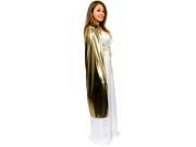 Adult Gold Lame Cape 44 Costume