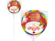 Cheerful Santa Personalized Lollipops 12 Pack