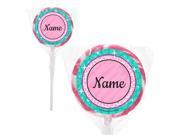 Spa Party Personalized 2 Lollipops 20 Pack
