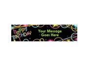 Glow Party Personalized Banner Each