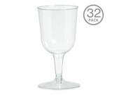 Amscan 350369.86 Clear Plastic Wine Glasses 5.5 oz. Pack of 288